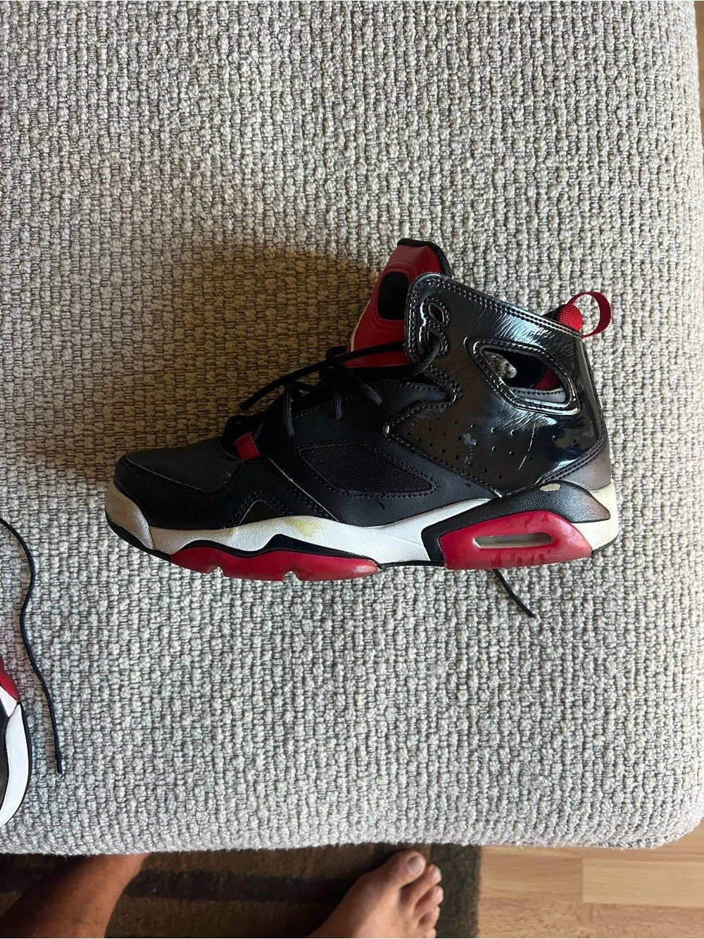 Air Jordan Flight Club ‘91 “Bred” – Men’s Size 8 red and black